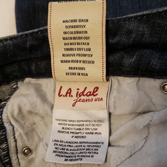 RARE LA Idol Jeans Swarovski Crystal Pockets 30X33 Extra Long Limited Edition - Picture 12 of 14
